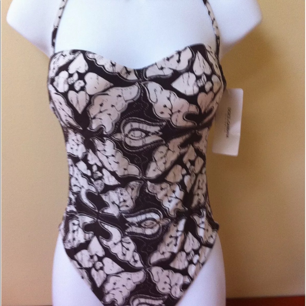Dolce Gabbana Swimwear Swimsuit Bikini Top Large